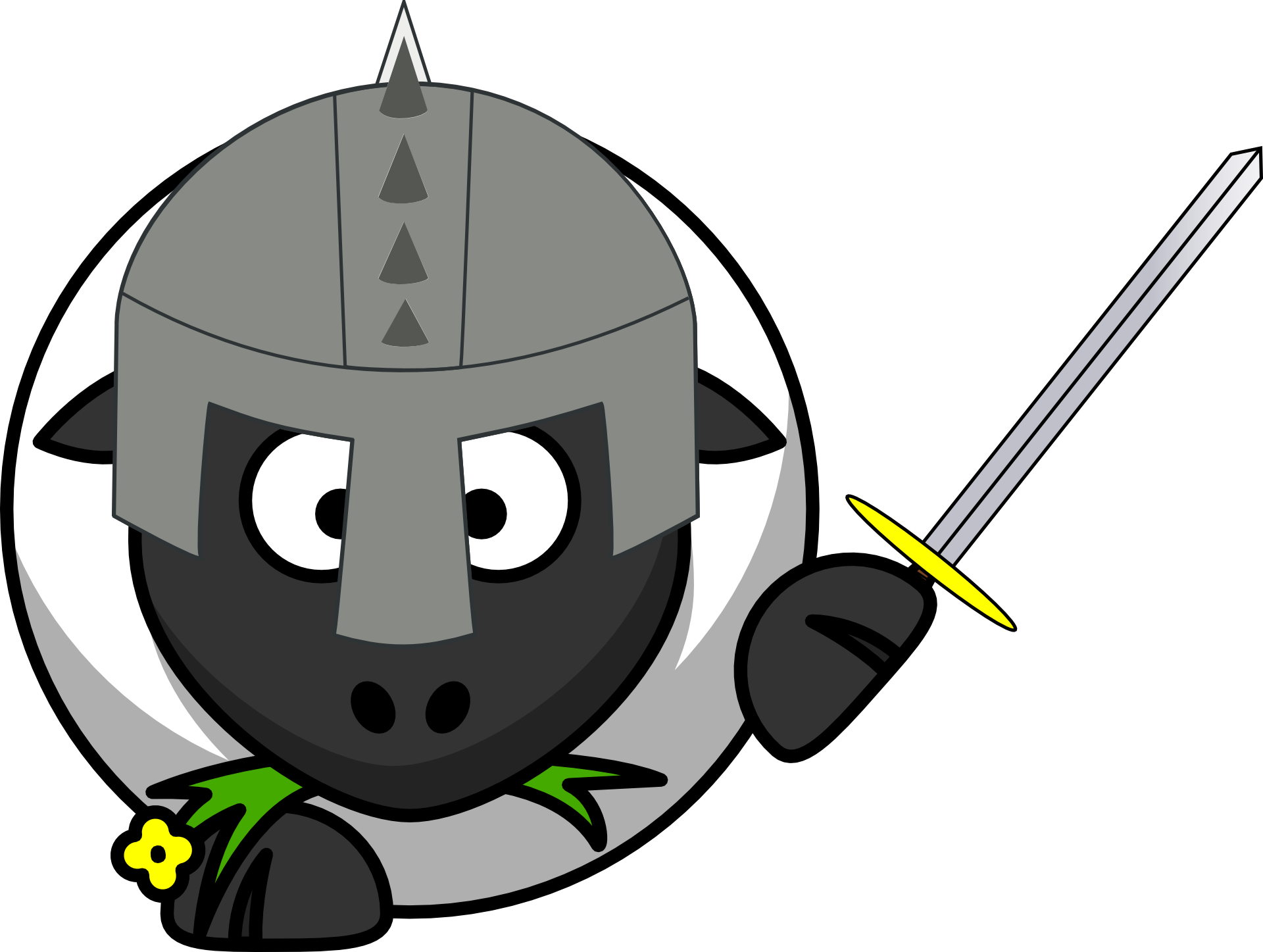 A knighted computer sheep named UTM, a great protector of computersheep, a savior of digital sheep